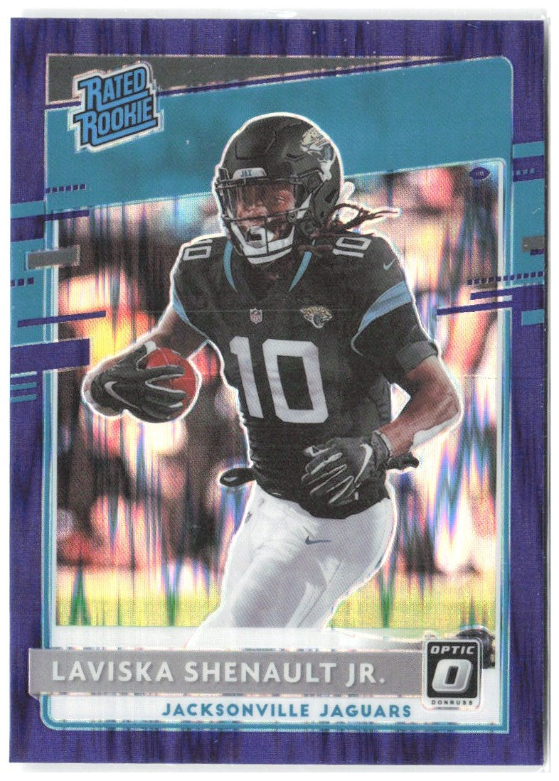 Laviska Shenault Jr. Donruss Optic - Purple Shock 168 2020 Jacksonville Jaguars