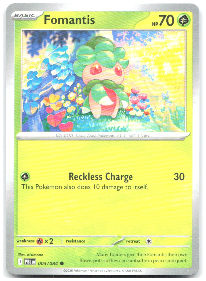 Fomantis Common ME05 Pitch Black 003/084 NM nisimono