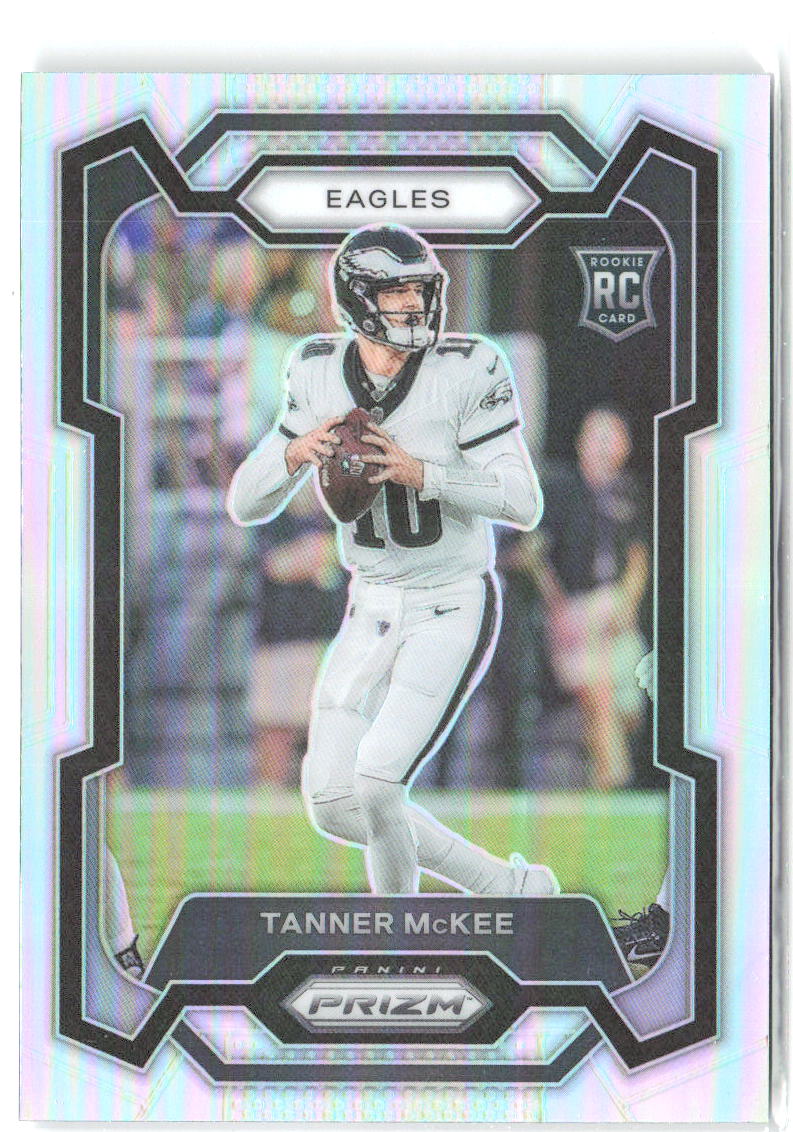 Tanner McKee Panini Prizm - Silver 383 2023 Philadelphia Eagles