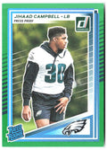 Jihaad Campbell Donruss - Press Proofs Green 343 2025 Philadelphia Eagles
