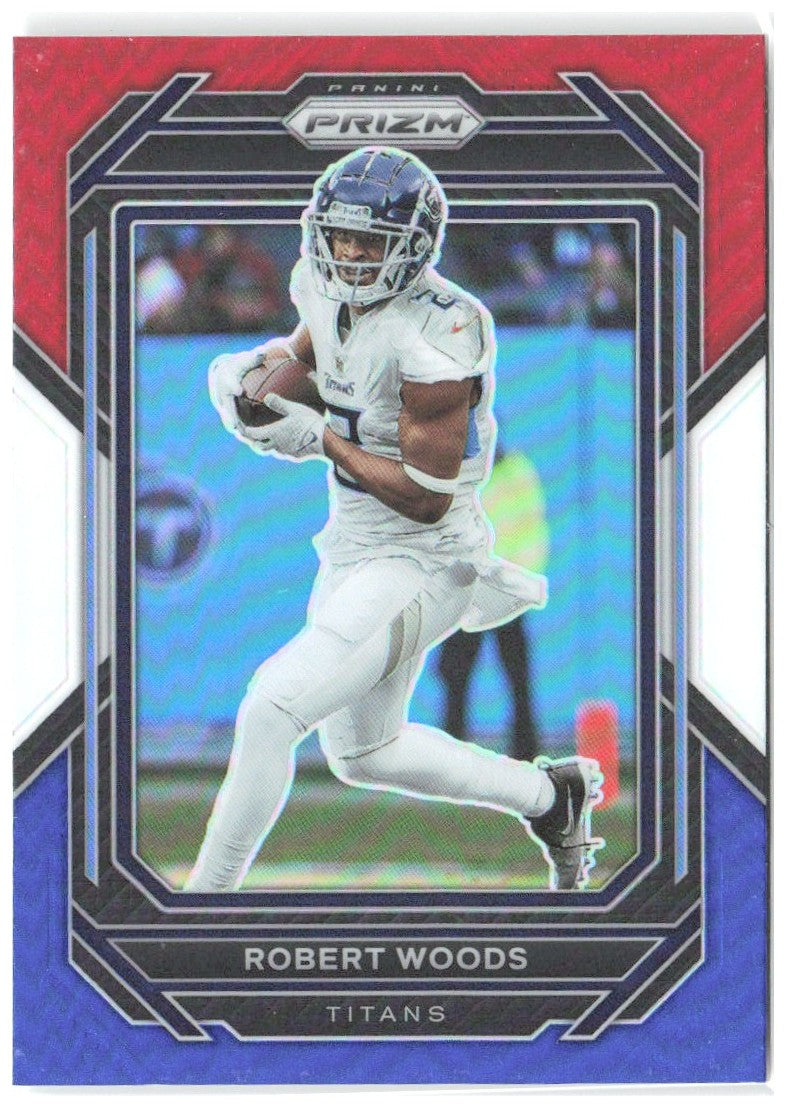 Robert Woods Panini Prizm - Red White and Blue 285 2022 Tennessee Titans