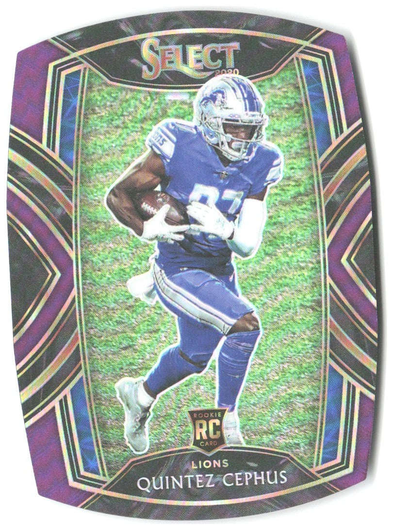Quintez Cephus Panini Select - Purple Prizm Die Cut 300 2020 Detroit Lions