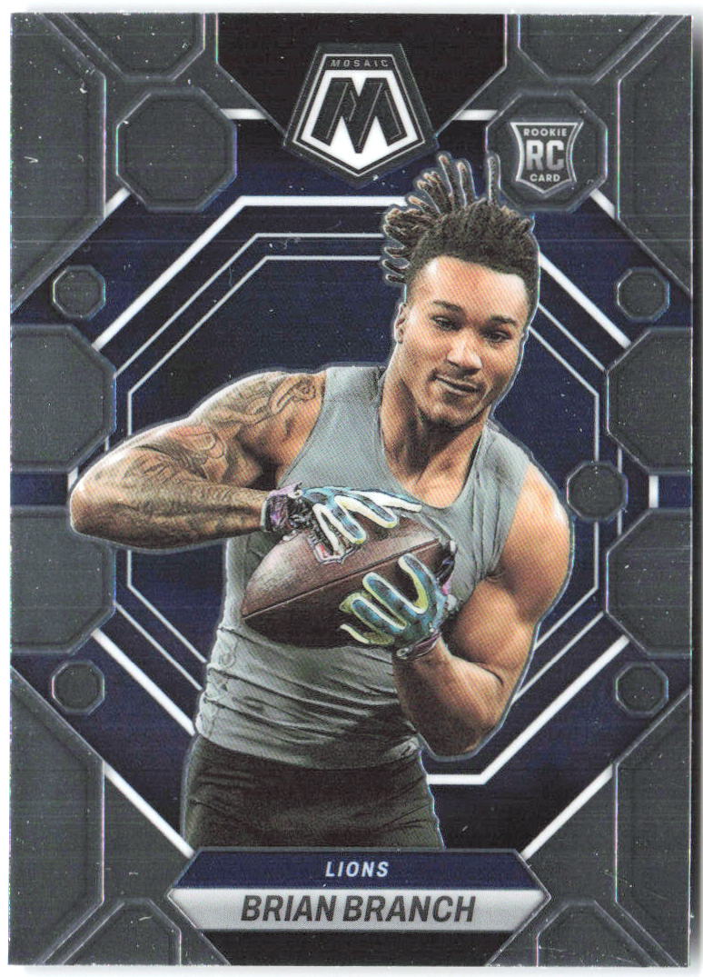 Brian Branch Panini Mosaic 287 2023 Detroit Lions RC