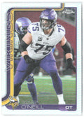 Brian O'Neill Topps Chrome - Prism Refractor 196 2025 Minnesota Vikings