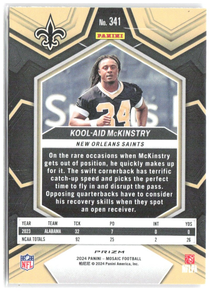 Kool-Aid McKinstry Panini Mosaic - Mosaic Camo Pink 341 2024 New Orleans Saints