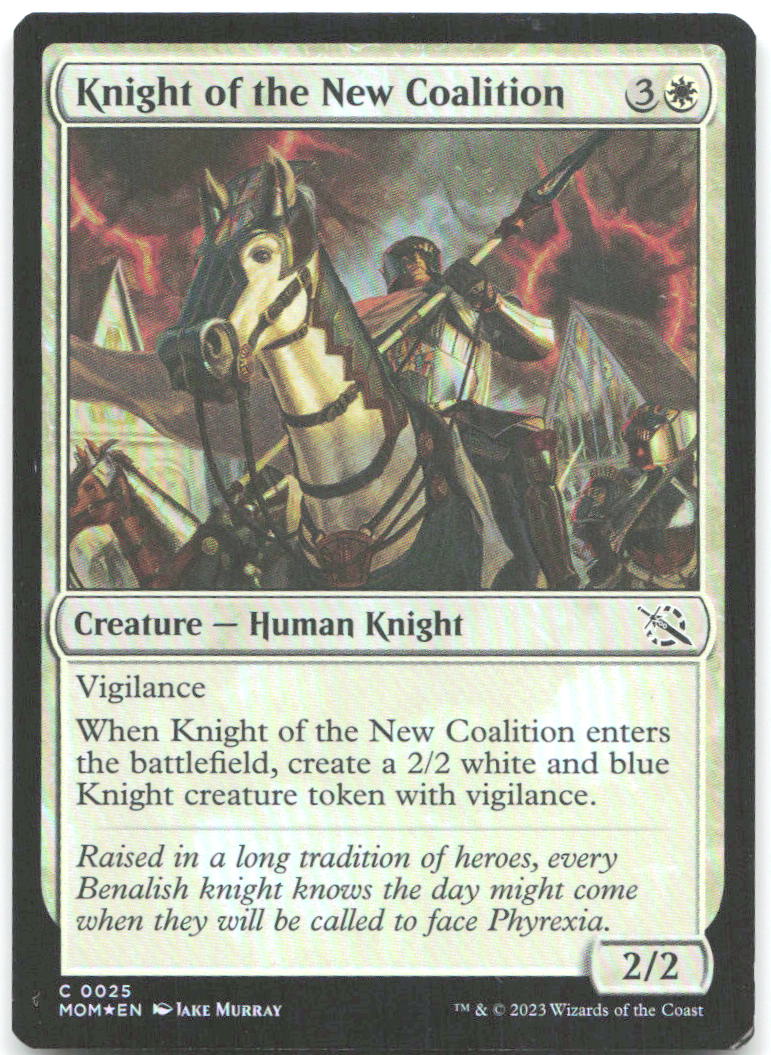 Knight of the New Coalition Foil C March of the Machine 25 NM Jake Murray