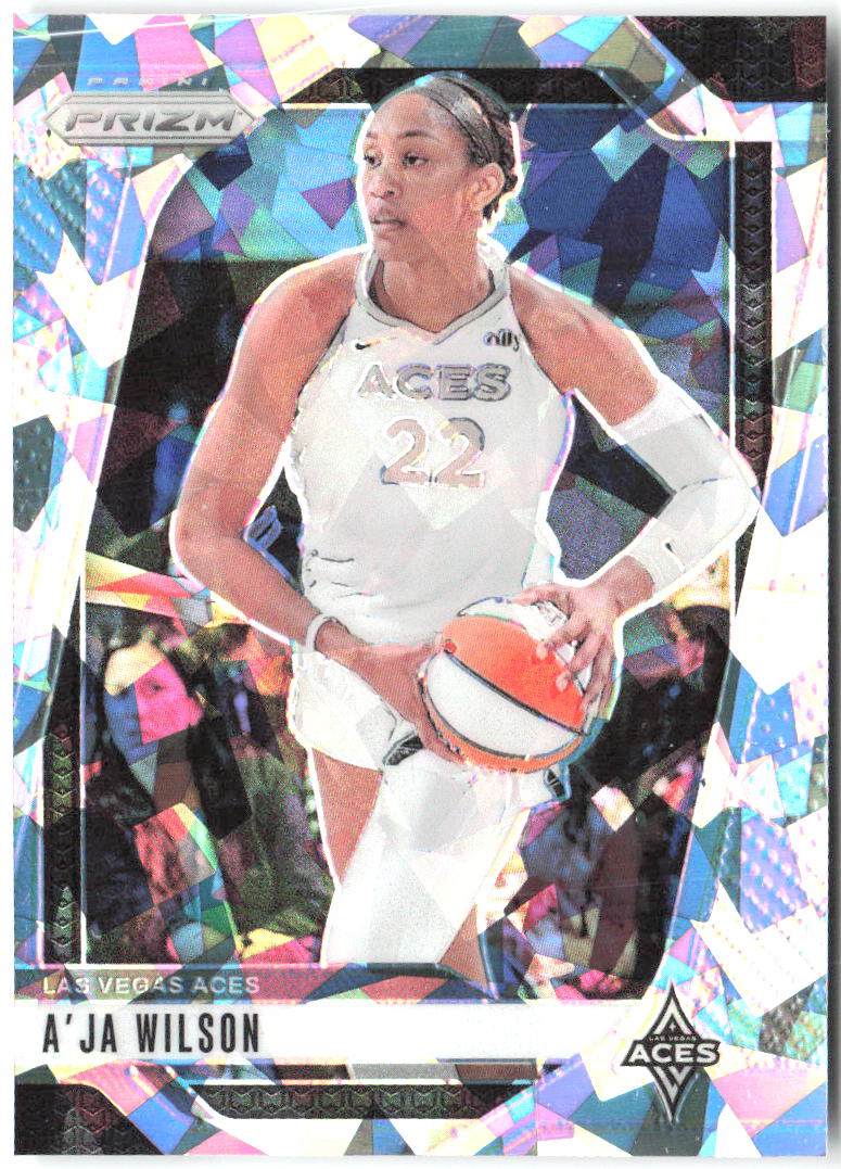 A'ja Wilson Panini Prizm WNBA - Ice Prizms 86 2024 Las Vegas Aces