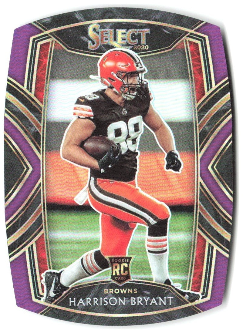 Harrison Bryant Panini Select - Purple Prizm Die Cut 298 2020 Cleveland Browns