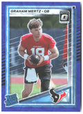 Graham Mertz Donruss - Optic Rated Rookies Blue Scope 347 2025 Houston Texans