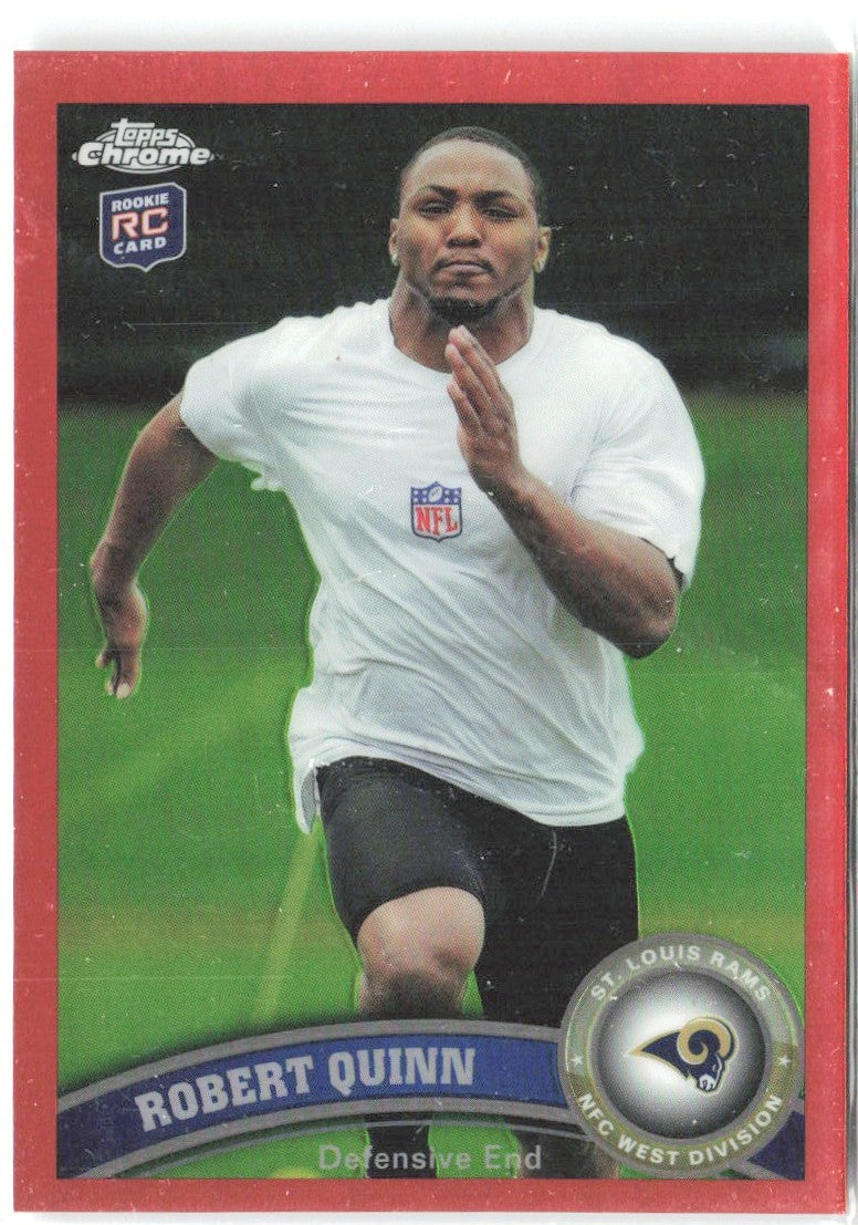 Robert Quinn Topps Chrome - Orange Refractors 178 2011 St. Louis Rams