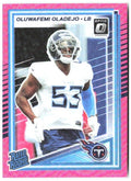 Oluwafemi Oladejo Donruss Optic - Pink 280 2025 Tennessee Titans