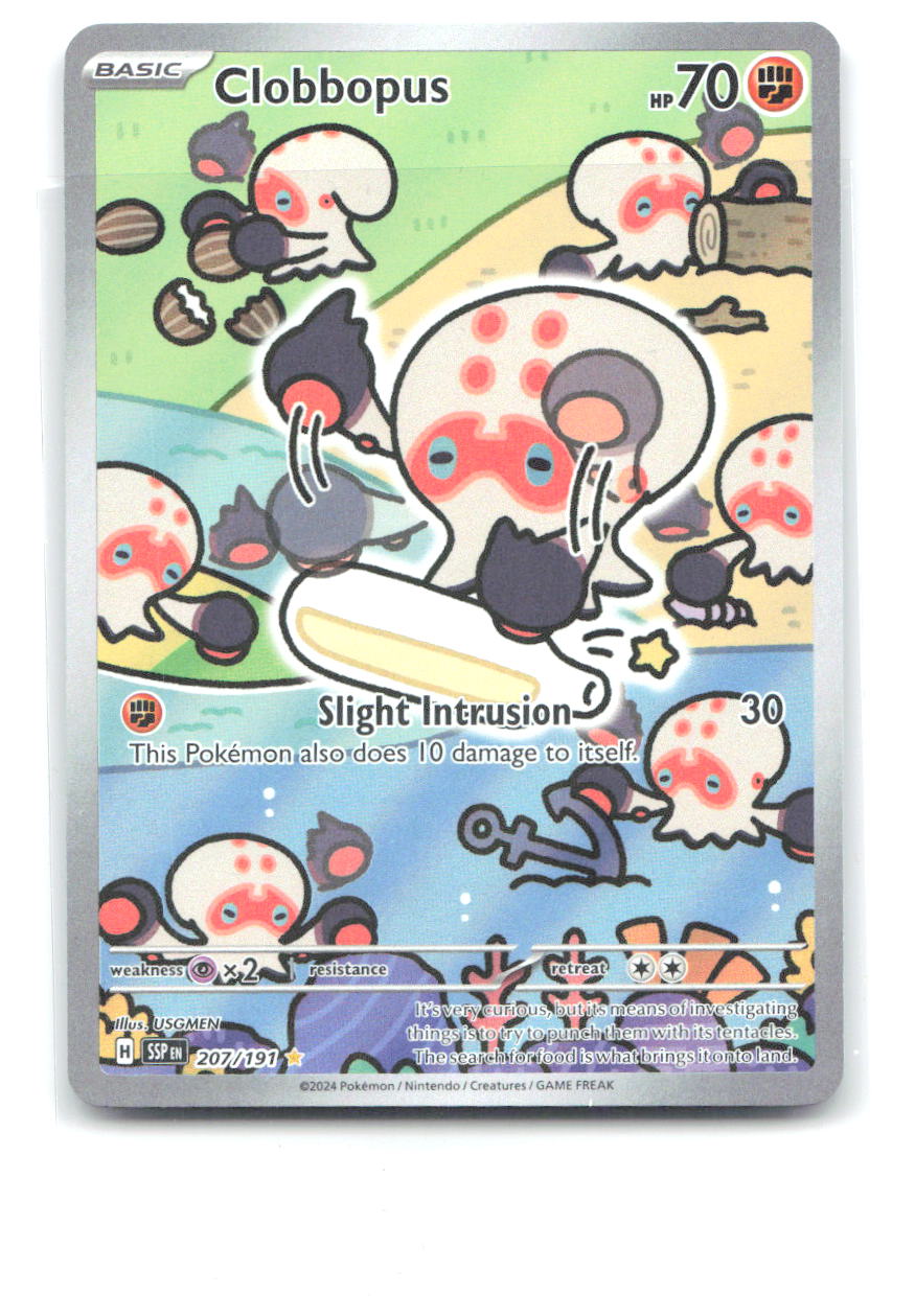 Clobbopus Holo Illustration Rare SV08: Surging Sparks 207/191 NM USGMEN