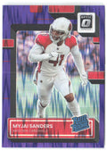 Myjai Sanders Donruss Optic - Purple Shock 284 2022 Arizona Cardinals