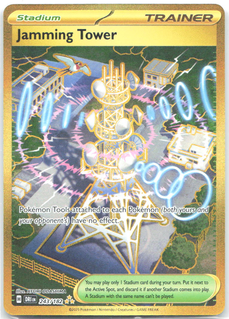 Jamming Tower Holo Hyper Rare SV10: Destined Rivals 243/182 NM AYUMI ODASHIMA