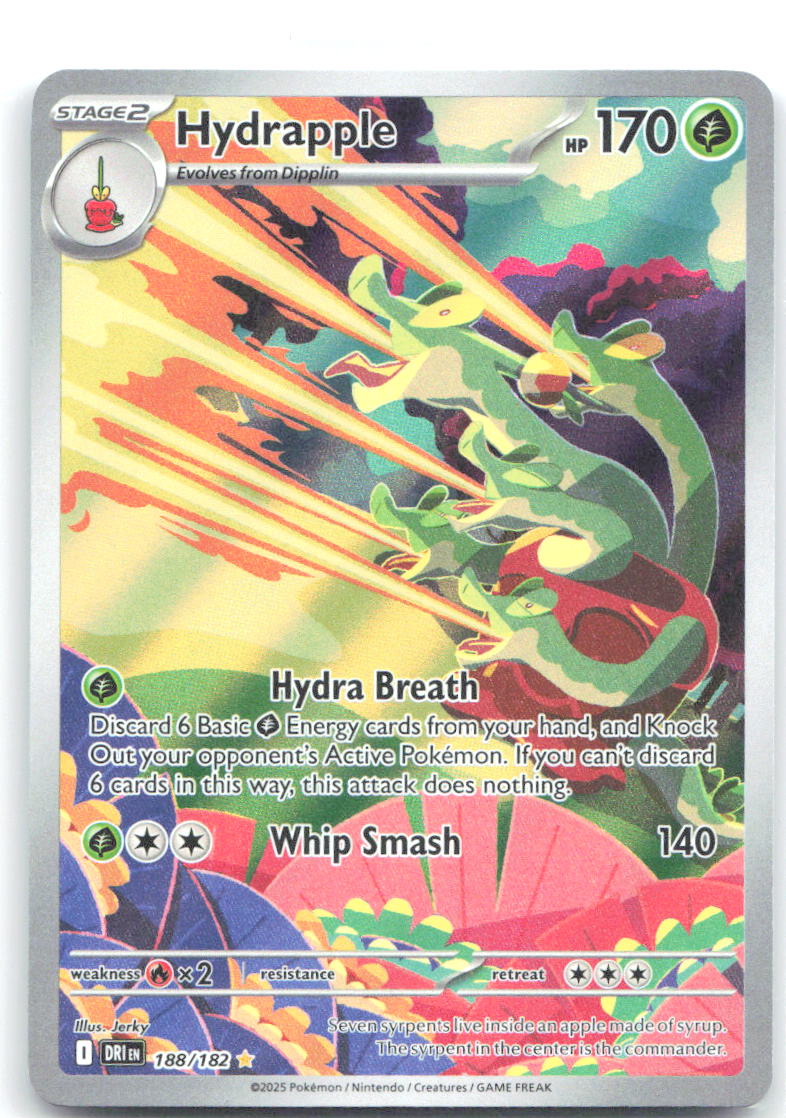 Hydrapple Holo Illustration Rare SV10: Destined Rivals 188/182 NM Jerky