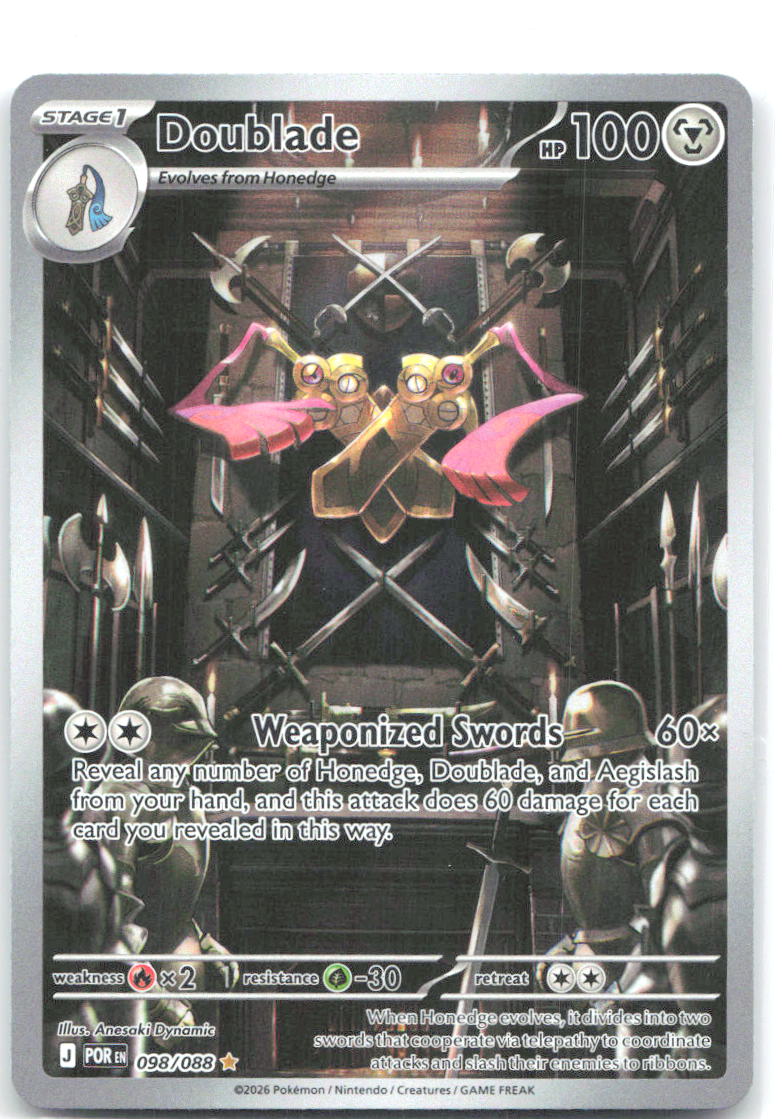 Doublade Holo Illustration Rare ME03: Perfect Order 098/088 NM Anesaki Dynamic