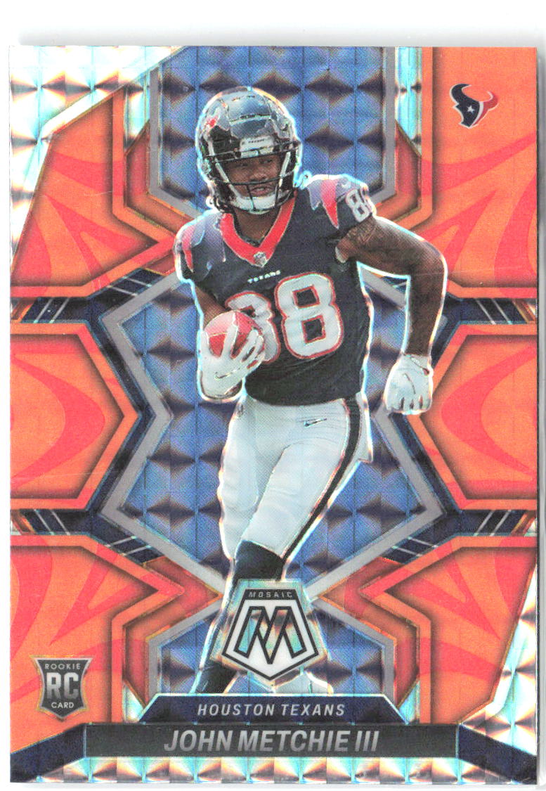 John Metchie III Panini Mosaic - Mosaic Reactive Orange 317 2022 Houston Texans