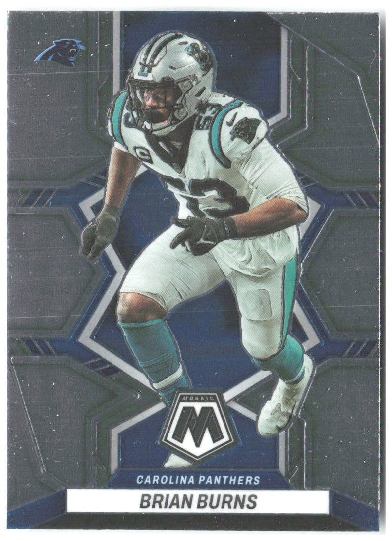 Brian Burns Panini Mosaic 234 2022 Carolina Panthers