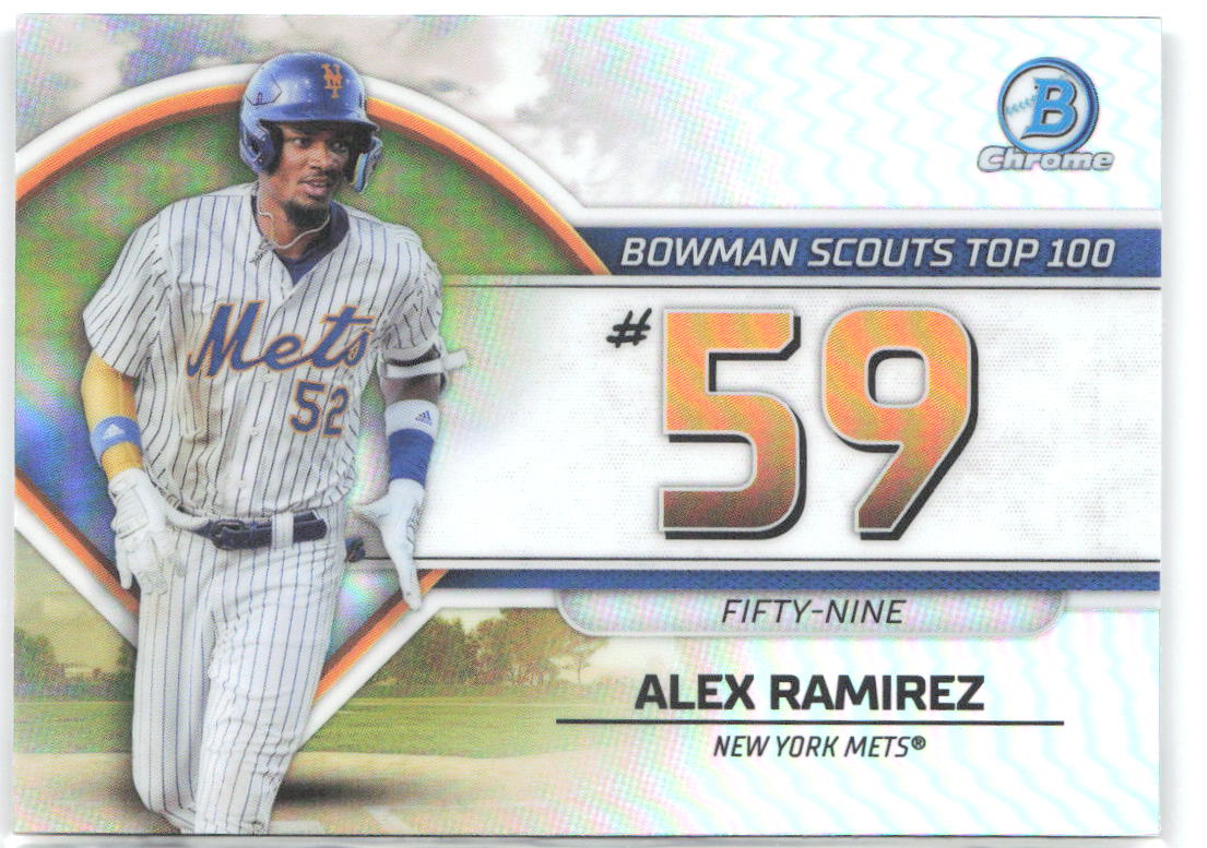 Alex Ramirez Bowman - Bowman Scouts Top 100 BTP-59 2023 New York Mets