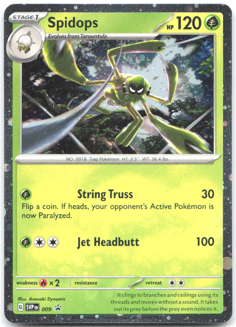 Spidops Holo Promo SV: Scarlet & Violet Promo Cards 009 NM Anesaki Dynamic