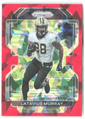 Latavius Murray Panini Prizm - Red Ice 305 2021 New Orleans Saints