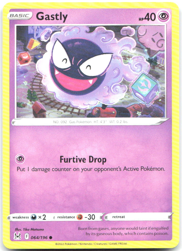 Gastly Common SWSH11: Lost Origin 064/196 NM Tika Matsuno