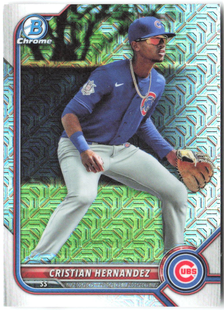 Cristian Hernandez Bowman - Chrome Prospects Mojo Refractors BCP-66 2022 Cubs