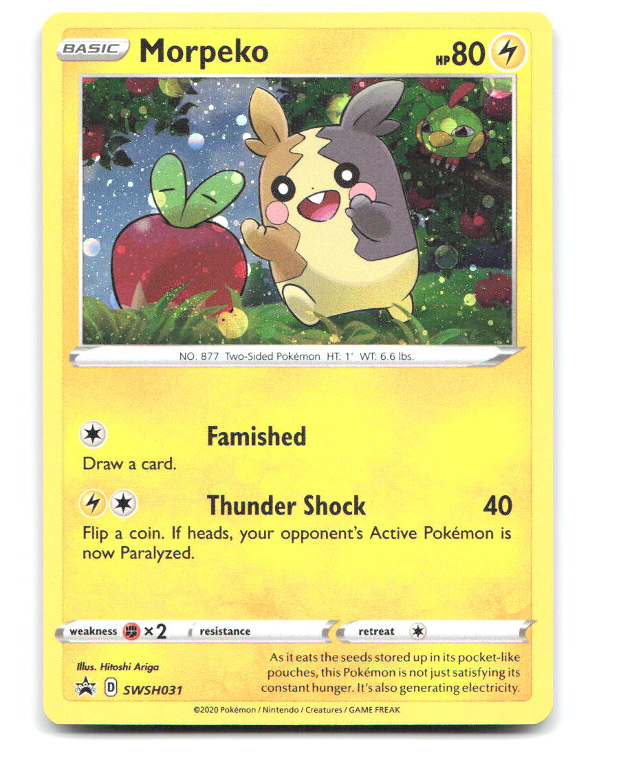 Morpeko Holo Promo SWSH Sword & Shield Promo Cards SWSH031 NM
