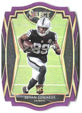 Bryan Edwards Panini Select - Purple Prizm Die Cut 176 2020 Las Vegas Raiders