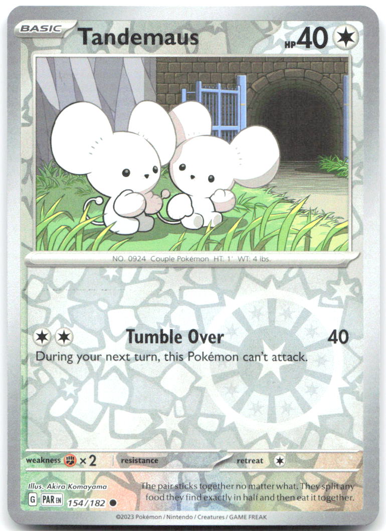 Tandemaus Reverse Holo Common SV04: Paradox Rift 154/182 NM Akira Komayama