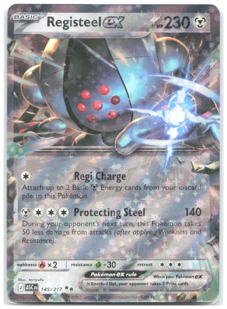 Registeel ex Holo Double Rare ME Ascended Heroes 145/217 NM aky CG Works
