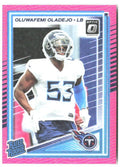Oluwafemi Oladejo Donruss Optic - Pink 280 2025 Tennessee Titans