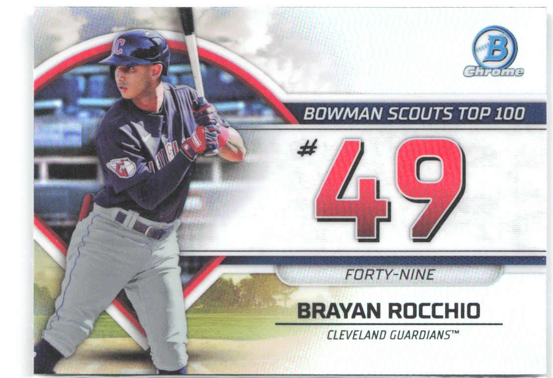 Brayan Rocchio Bowman Scouts Top 100 Bowman - Bowman Scouts Top 100 BTP-49 NM