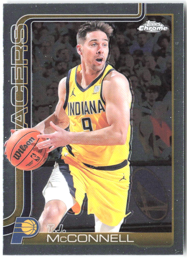 T.J. McConnell Topps Chrome 11 2025-26 Indiana Pacers