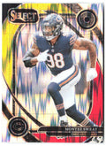 Montez Sweat Panini Select - Red & Yellow Prizm Shock 284 2024 Chicago Bears