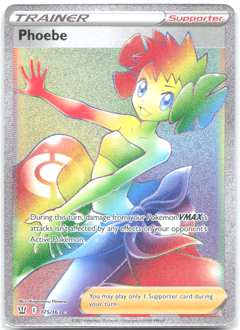 Phoebe Secret Holo Secret Rare SWSH05 Battle Styles 175/163 NM Kagemaru Himeno