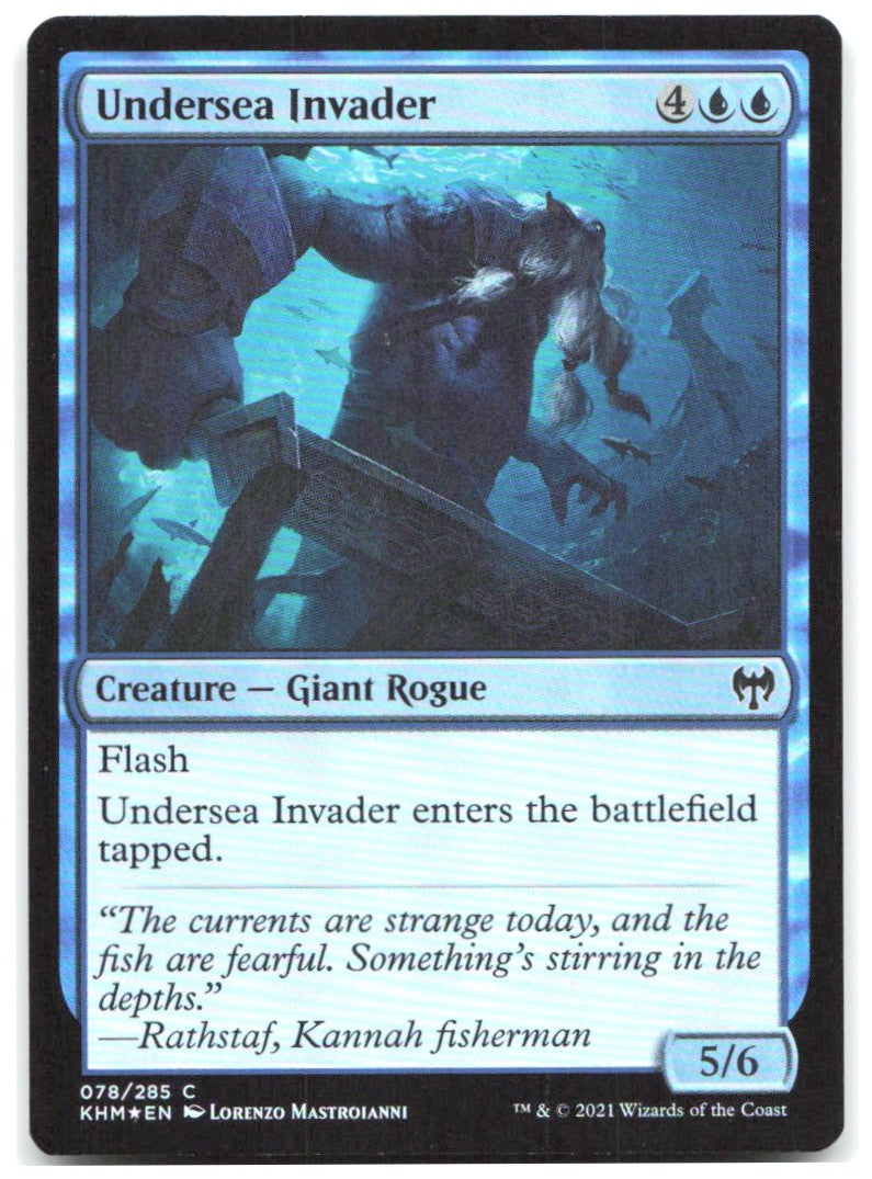 Undersea Invader Foil C Kaldheim 78 NM Lorenzo Mastroianni