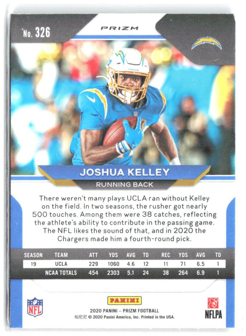 Joshua Kelley Prizm - Prizm Red White and Blue 326 2020 Los Angeles Chargers
