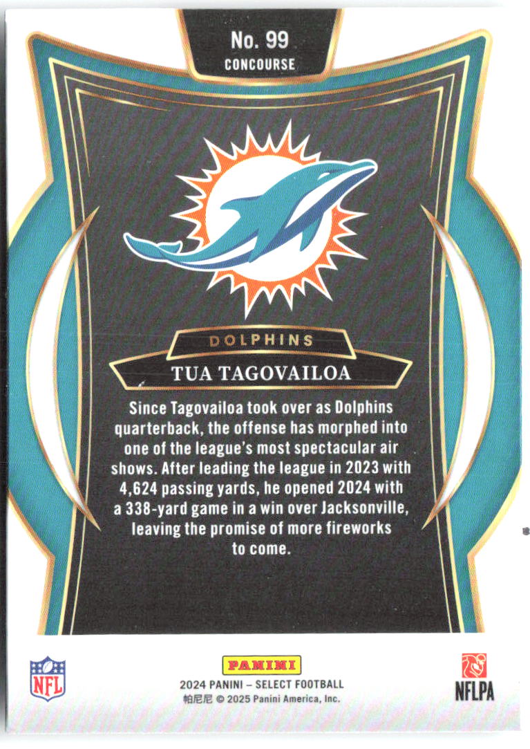 Tua Tagovailoa Panini Select 99 2024 Miami Dolphins