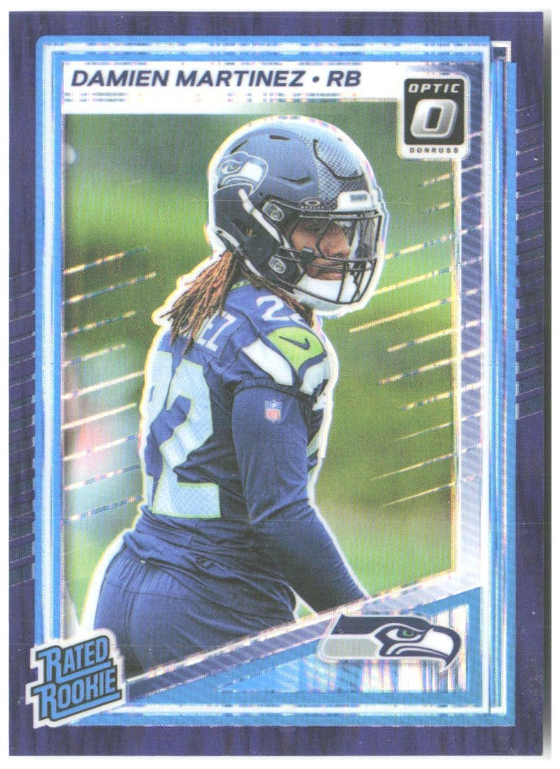 Damien Martinez Donruss Optic - Purple Shock 298 2025 Seattle Seahawks