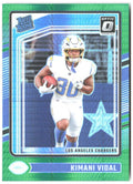 Kimani Vidal Donruss Optic - Green Hyper 262 2024 Los Angeles Chargers
