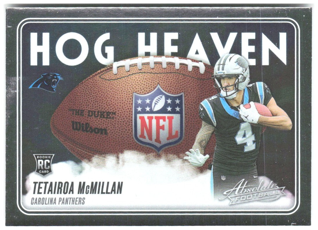Tetairoa McMillan Panini Absolute - Hog Heaven HH-TMN 2025 Carolina Panthers