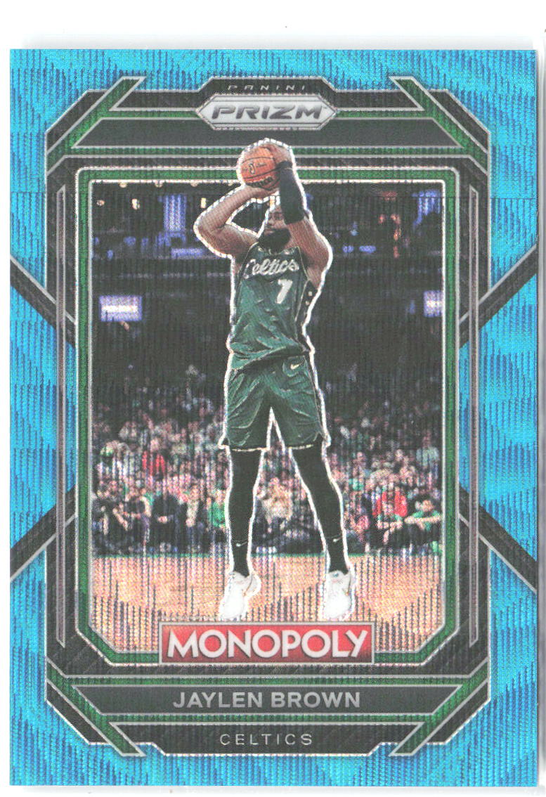 Jaylen Brown Panini Prizm Monopoly - Teal Wave 5 2022-23 Boston Celtics