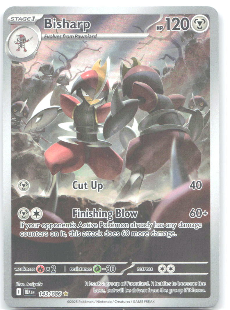 Bisharp Holo Illustration Rare SV: Black Bolt 143/086 NM toriyufu