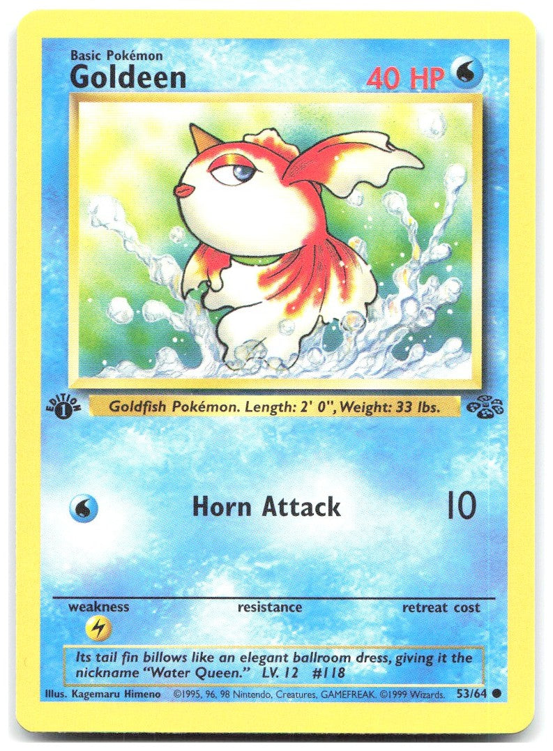 Goldeen 1st Edition Common Jungle 53/64 NM Kagemaru Himeno