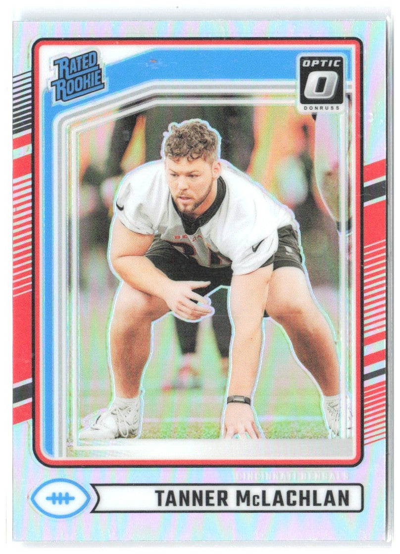Tanner McLachlan Donruss - Optic Rated Rookies Holo 324 2024 Cincinnati Bengals