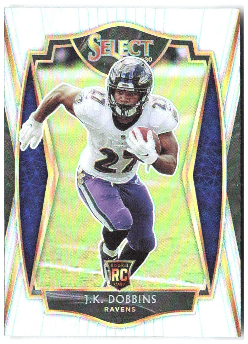 J.K. Dobbins Panini Select - Silver Prizm 152 2020 Baltimore Ravens