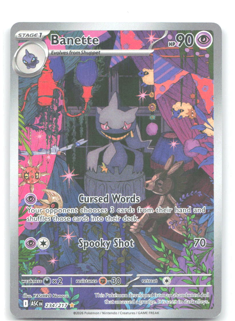 Banette Holo Illustration Rare ME: Ascended Heroes 234/217 NM YASHIRO Nanaco