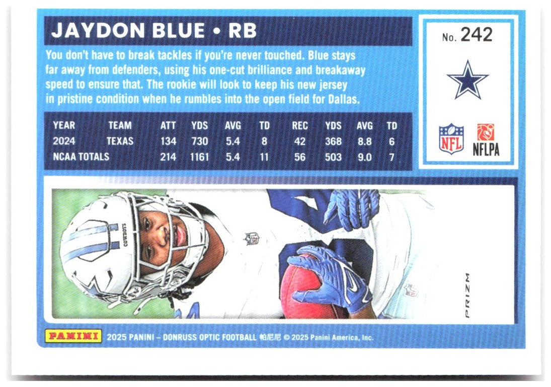 Jaydon Blue Donruss Optic - Pink 242 2025 Dallas Cowboys
