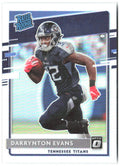 Darrynton Evans Donruss Optic - Holo 183 2020 Tennessee Titans